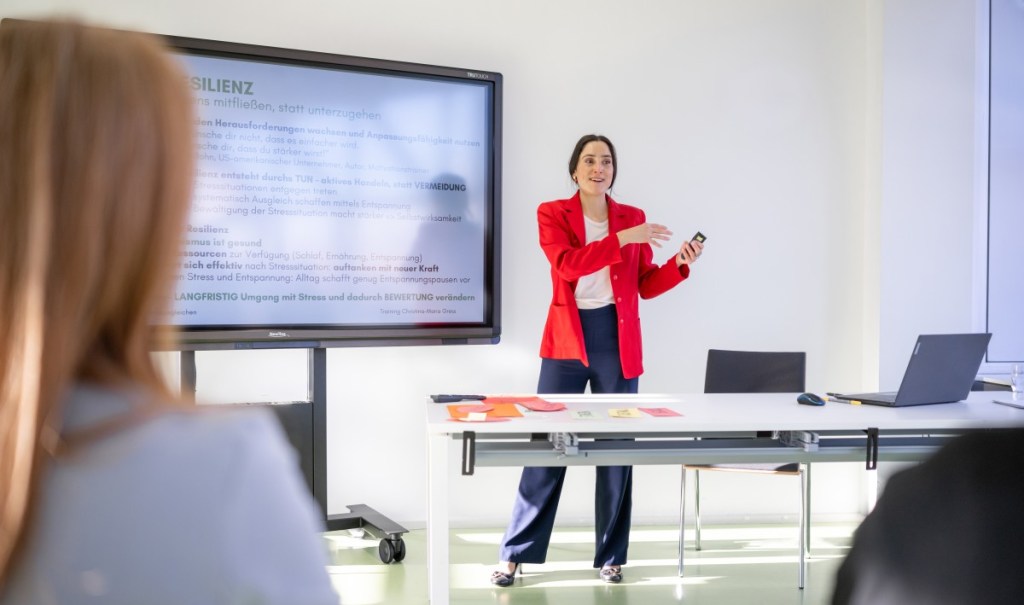 Kurse, Vorträge, Trainings zum Thema erfolgreiches Stressmanagement für Unternehmen mit Christina-Maria Gress