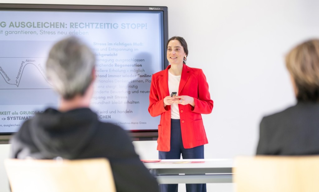 Christina-Maria Gress, Stressmanagement und Resilienz, Kurse, Seminare, Vorträge